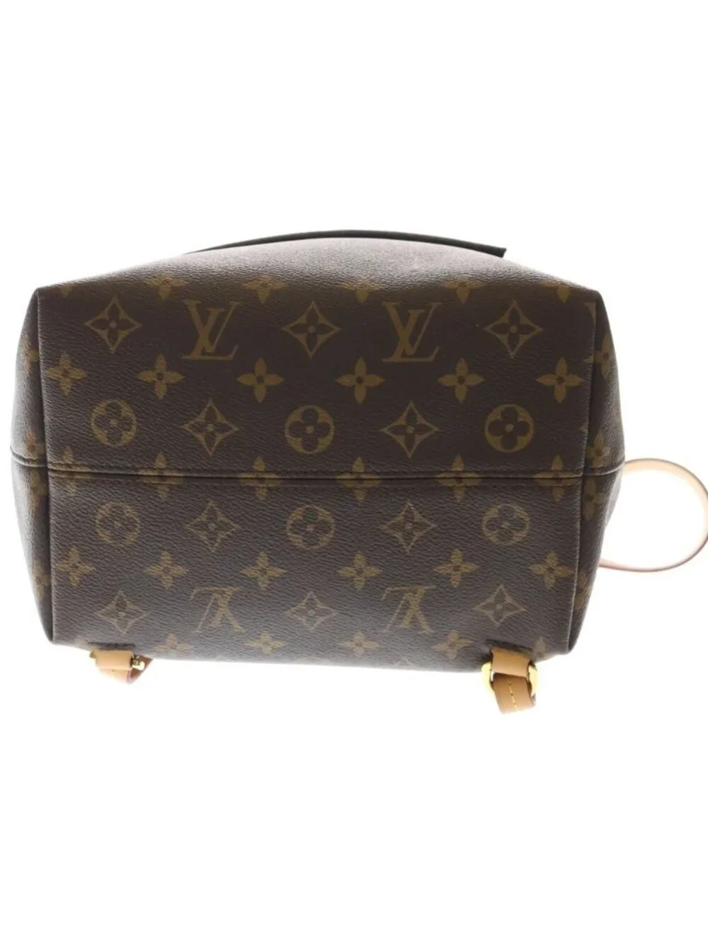 Louis Vuitton Monogram Montsouris NM PM Leather Backpack Brown